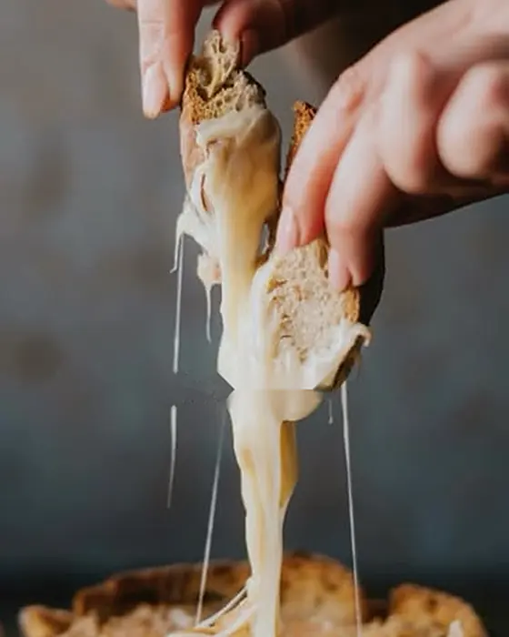 Stretchy Reblochon baked in sourdough