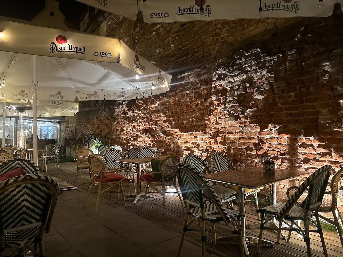 Terrace by the old wall